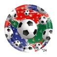 thumbnail image 1 of A Paper Soccer Themed Party Plates And Paper Plates With Soccer Patterns And Festive Party Decorative Plates 7 Inches, 1 of 7