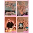thumbnail image 4 of Cherry Blossom Branch LED Light, Ambient LED Light, DIY Shape Light, 63 Inch USB Powered Warm Glow Flexible Vine with Sakura Flowers Decor, for Bedroom Wall Living Room Party Indoor Decoration, 4 of 9