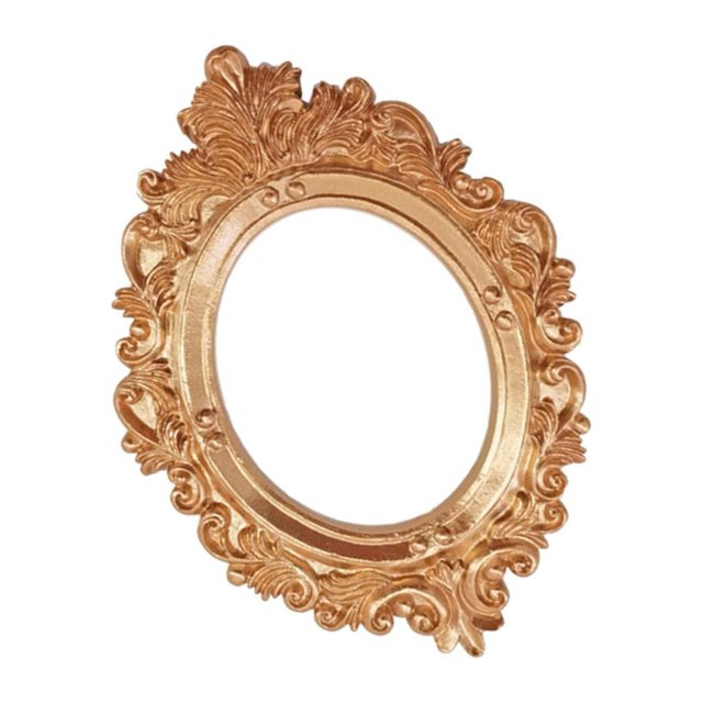 maskred Antique Picture Frame Pictures Holder for Decor Christmas Hallway Gold Option B 1Set
