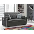 thumbnail image 2 of Modern Sleeper Sofa Gray/White Functional Couch Comfort Charging Ports Pillows, 2 of 7