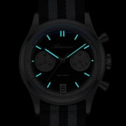 ADDIESDIVE Mens Watches Chronograph Multifunction 100m Waterproof Diver Watches with Japanese Quartz Movement Stainless Steel Case & Luminous Dial, Black