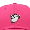 thumbnail image 2 of Dalix Chicken Embroidered Cotton Baseball Hat Adjustable Dad Cap Womens in Hot Pink, 2 of 5