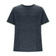 thumbnail image 5 of Manga Corta de Verano Tops de la Moda Casual de los Hombres de Color Sólido Solapa Top Camiseta Cuello Redondo, Camiseta Casual Ligera, 5 of 9