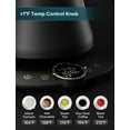 thumbnail image 6 of ZJQYDS Electric Kettle with ±1℉ Temperature Control for Pour Over Coffee & Tea, Quick Heating, BPA-Free Stainless Steel, Built-in Brew Timer, 1500W/0.9L (Forest Green), 6 of 8