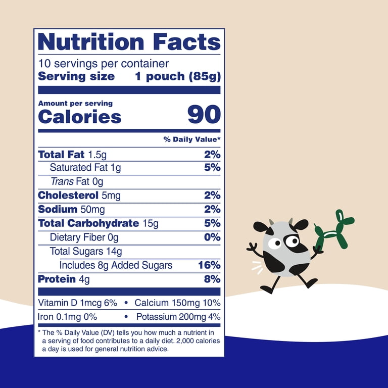 GoGo squeeZ Low Fat Yogurtz Strawberry Yogurt Snack Pouches, 3 oz