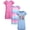 Ombre Dream Team, variant on Sleep & Co Girls' Pajamas - 3 Piece Short Sleeve Sleep Shirt Nightgown (Little Girl/Big Girl)
