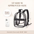 thumbnail image 4 of Mochila Missnine Clear Mini Stadium Aprobada Negra, 4 of 7