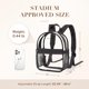 thumbnail image 4 of Mochila Missnine Clear Mini Stadium Aprobada Negra, 4 of 7