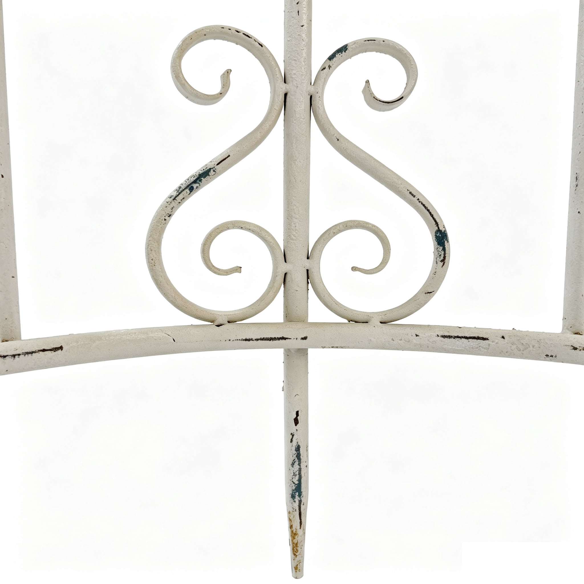 2Pcs Iron Garden Fence, Decorative Fence Pannels, Outdoor Yard Landscape Pathway Border Panels Anti Animal Flowers Plants Barrier Climbing Trellis, 29.25"*17.51"