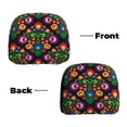 thumbnail image 6 of Kdxio Traditional Floral Polish Pattern Print 2 Piece Car Head Rest Covers Set Auto Front/Rear Seats Headrest Cover Universal Fit Most Cars,Sedan, SUV, 6 of 9