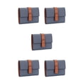 thumbnail image 2 of pitrice Leather Women Purse Rectangular Trifold for Zipper Hasp Stylish Card Holder Photo Folder Wallet Notecase Birthday Gift Blue 5Set, 2 of 6