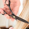 thumbnail image 3 of Professional Hair Scissors -VERY SHARP- Barber Hair Cutting Scissors 5.5-inch Razor Edge Hair Cutting Shears for Salon - Made from Stainless Steel with Fine Direct Adjustment Knob, 3 of 9