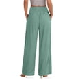 thumbnail image 4 of Sundazz Wide Leg Pants for Women Summer Smocked Waisted Palazzo Pants Baggy Flowy Trousers, XS-XL, 4 of 8
