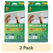 (2 pack) Duck Brand 62 in. x 420 in. Rolled Window Insulation Film Kit, Fits up to 10 Windows
