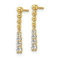 thumbnail image 2 of Auriga Fine Jewelry 14K Yellow Gold Lab Grown Diamond VS/GH Circle Stud Earrings for Women (L- 0.4 inch, W- 0.4 inch), 2 of 5