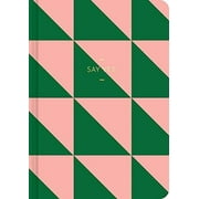 motto journal by compendium: say yes. flexi-cover with woven ribbon, 144 dotted grid pages