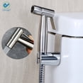 thumbnail image 5 of Deago Bidet Sprayer Set, Stainless Steel 150cm Handheld Bidet Attachment with Ergonomic Design, 5 of 12