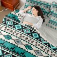 thumbnail image 4 of Castle Fairy Hippie Aztec 7-Piece Twin Bedding Sets,Tribal Style Bedding Comforter Set,Wildlife Deer Breathable Sheet Sets,Lightweight Bohemian Room Decor,Reversible, 4 of 8