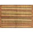 thumbnail image 1 of Ahgly Company Indoor Rectangle Abstract Brown Modern Area Rugs, 8' x 12', 1 of 4