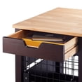 thumbnail image 6 of TRINITY 18" Pet Crate End Table w/ Drawer, Espresso Brown, 6 of 9