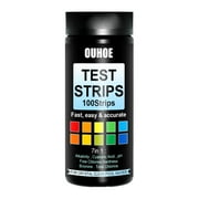 CNMF Swimming Pool Test Strips 100ct-7 in1 Swimming Pool Testing Paper Kit for Chemical Tester Strips for Fast and Accurate Water Maintenance