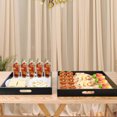 thumbnail image 6 of 2PK Rattan Decorative Trays Rectangular Serving Trays Tabletop Trays with Handle, 6 of 6