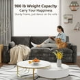 thumbnail image 2 of Satifur 89" Sofa Couch for Living Room, Modern Deep Seat Couch with Wide Armrest, 3 Seater, Dark Gray, 2 of 11