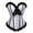 White, variant on Corset Top Bustiers Womens Satin Overbust Waist Trainer Renaissance Lace up Bodyshaper for Halloween Party, Purple Size XXXL