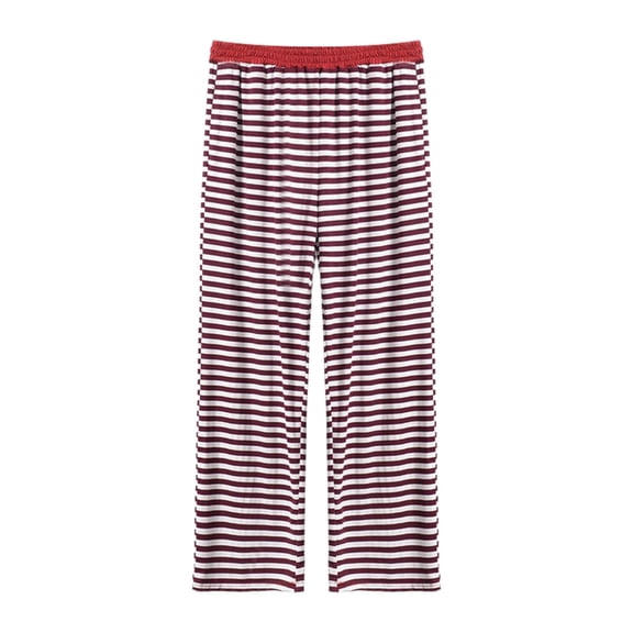 Arlun Striped Wide Leg Casual Pants for Women Comfy Soft Modal Loose Elastic Waist Yoga Loungewear Pants Pjs Bottom Sleepwear 2025 Fall Winter Clothes XL