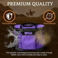 thumbnail image 6 of Huntley Equestrian Deluxe Grooming Organizer Bag (Purple), 6 of 7