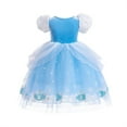 thumbnail image 4 of KAWELL Princess Blue Costume Fancy Costume Princess Dress Halloween Party Role Play with Sleeves, 4 of 7