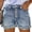 B-Vintage Blue, variant on EMMIOL Women's High Waisted Rolled Denim Shorts Casual Ripped Summer Hot Shorts with Pockets Frayed Distressed Style