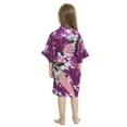 thumbnail image 5 of Purple Mommy and Me Robes, Floral, Satin Feel, 5 of 9