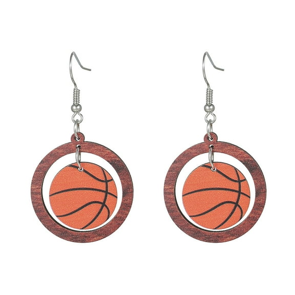 GHSOHS Silver Earrings Fashion Street Wind Volleyball Football Baseball Basketball Earrings Female Gold Earrings Party Jewelry Gift Blue Earrings Fashion Earings Ear Ring