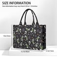 thumbnail image 3 of Large Capacity Tote Bag,Halloween Skeleton Ghost Pattern Handbag Fashion Luxury Tote Bag,15.7"x13"x 5.1" Inches,Laptop Compatible, 3 of 6