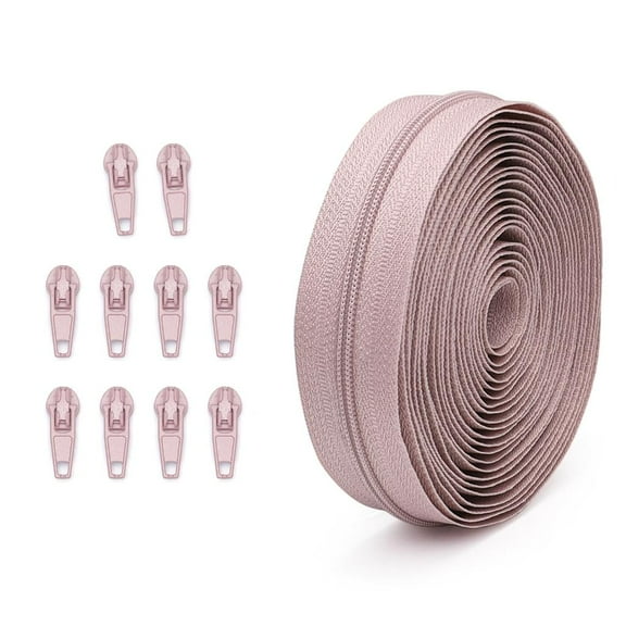 AOOOWER Nylon Coil Zippers #3 Zippers Repair Kits Zips Pulls Sliders Sewing Zippers Supplies for Sewing and Crafting