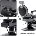 thumbnail image 4 of BarberPub Vintage Barber Chair Heavy Duty Metal Frame All Purpose Hydraulic Recline Salon Beauty Spa Equipment 2947, 4 of 9