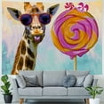 thumbnail image 4 of Nawypu Live Life to the Fullest Giraffe Art Print Decor - Humor Wall Art Poster Colorful Fashion Diva Wall Art Photo Gift - Teen or Girl's Room, Apartment, Dorm Accessories Under, 4 of 6