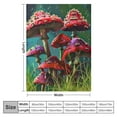 thumbnail image 4 of PRATYUS Mushroom Throw Blanket Colorful Mushroom Blanket Gifts for Kids Adults Soft Cozy Warm All Season Lightweight Mushroom Blanket Decor for Couch Bed Sofa Dorm Office 40x50in, 4 of 6