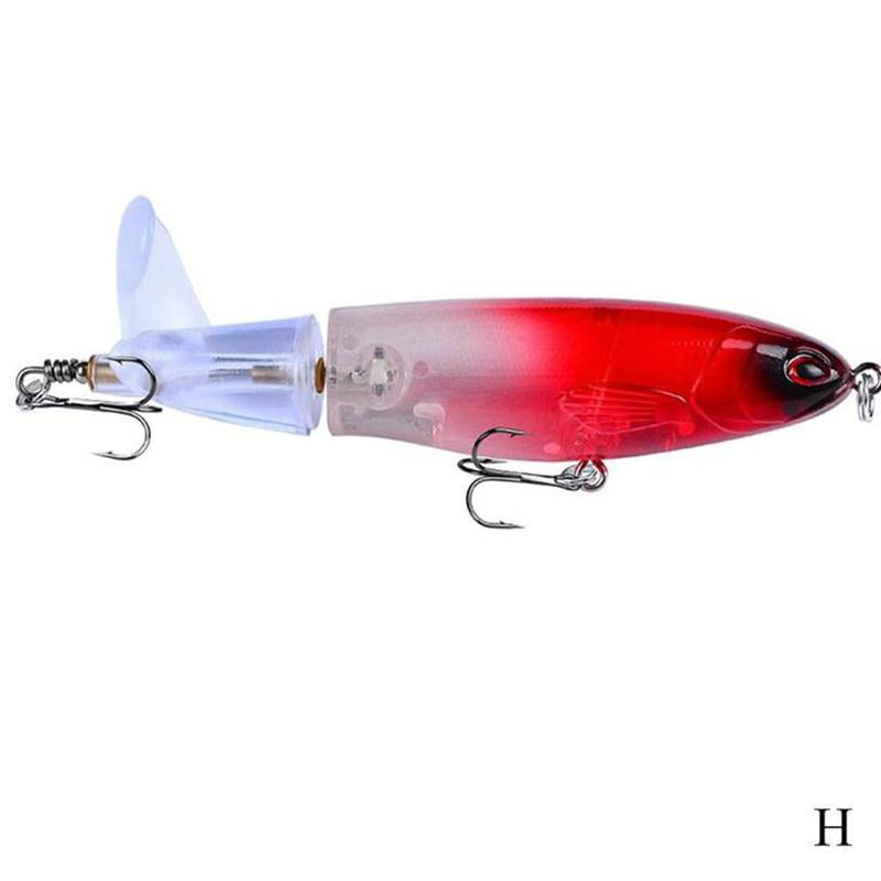 Whopper Plopper Topwater Floating Fishing Lures Rotating Tail Surface Crankbaits 
