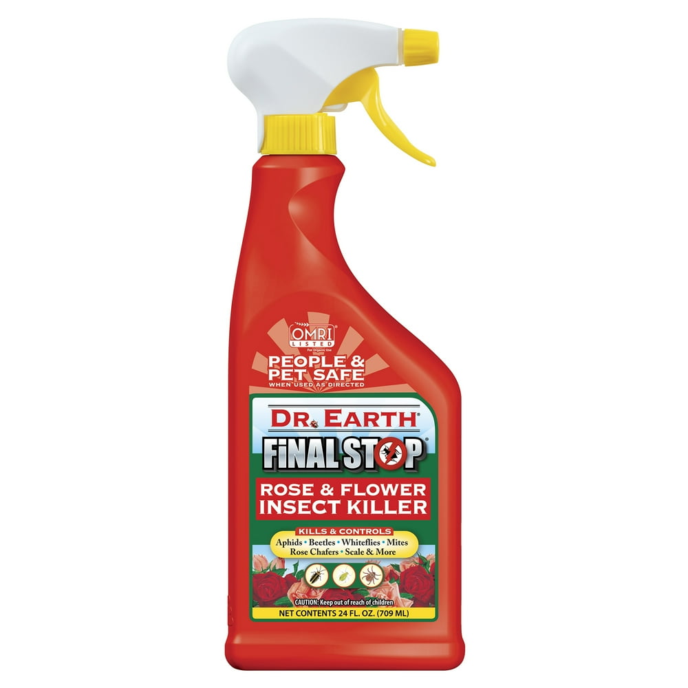 Dr. Earth Organic & Natural Final Stop Rose & Flower Insect Killer, 24