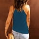 thumbnail image 4 of Camisolas para mujer Camiseta sin mangas Casual Sólido Sin mangas Cuello halter Camiseta sin mangas Blusa Chaleco Tops Odeerbi ODB-5, 4 of 9