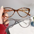 thumbnail image 4 of Blue Light Blocking Glasses Unisex Clear View Kitty Eye Shape Frame Strong Hinge Smooth Transparent with Rim Eye Protection Clear Bluelight Glasses Spectacles, 4 of 8