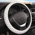 thumbnail image 5 of Fuzoiu winter Snowflake Dachshund Print Elastic Stretch Steering Wheel Cover, Universal 15 Inch Automotive Steering Wheel Cover, Anti-Slip Sweat Absorption Universal Car Accessories for Women Men, 5 of 6