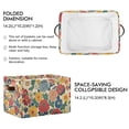 thumbnail image 2 of Yayeee Canvas Storage Basket with Handles for Shelves Fabric Bins Closet Organizer, Vibrant Flowers Pattern, 2 of 8