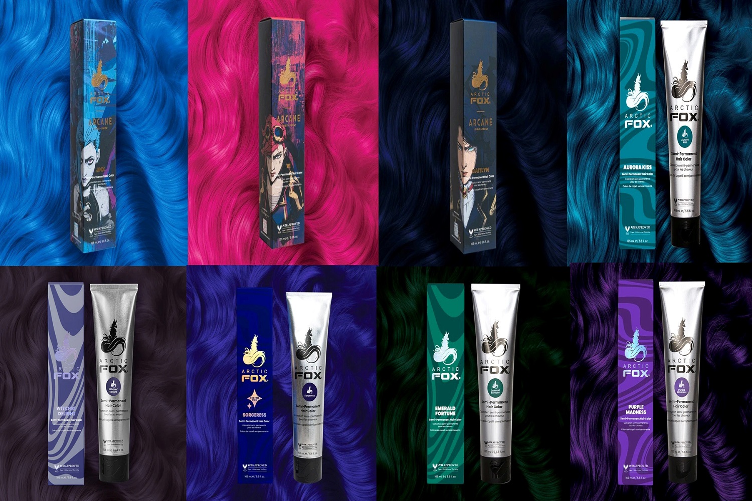 Arctic Fox Witches' Delight Semi-Permanent Cruelty-Free Vegan Hair Dye Color