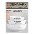 thumbnail image 6 of Denmark Tools for Cooks 3 Piece White Soft Square Serving Bowls, 6 of 6