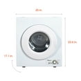 thumbnail image 2 of Magic Chef 2.6 cu ft Compact Electric Dryer, White, 2 of 9