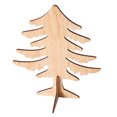 thumbnail image 4 of 6pcs Mini Unfinished Wooden Christmas Tree Table Decorations S, 4 of 6