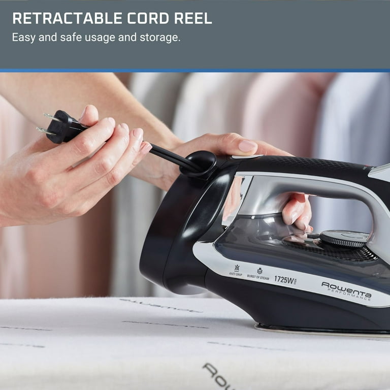 Conair® Iron - Black - Retractable Cord